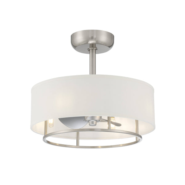 Kaiti Ceiling Fan with Dimmable Lights - Brushed Nickel Finish