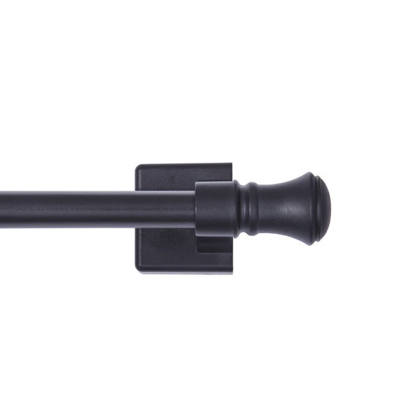 Mainstays Cameron 7/16 inch Adjustable Multi - Use Magnetic Appliance Rod, 16 - 28 inch, Black