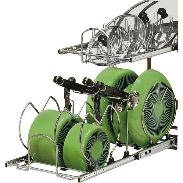 Rev - A - Shelf 2 Tier Cookware Organizer - Chrome 5CW2 - 1222 - CR